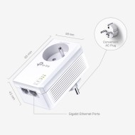 TL-PA7027P Kit Gigabit AV1000 Entegre Prizli CPL Adaptörü